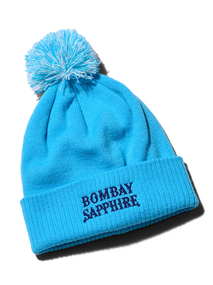Bombay Sapphire Bobble Beanie Hat