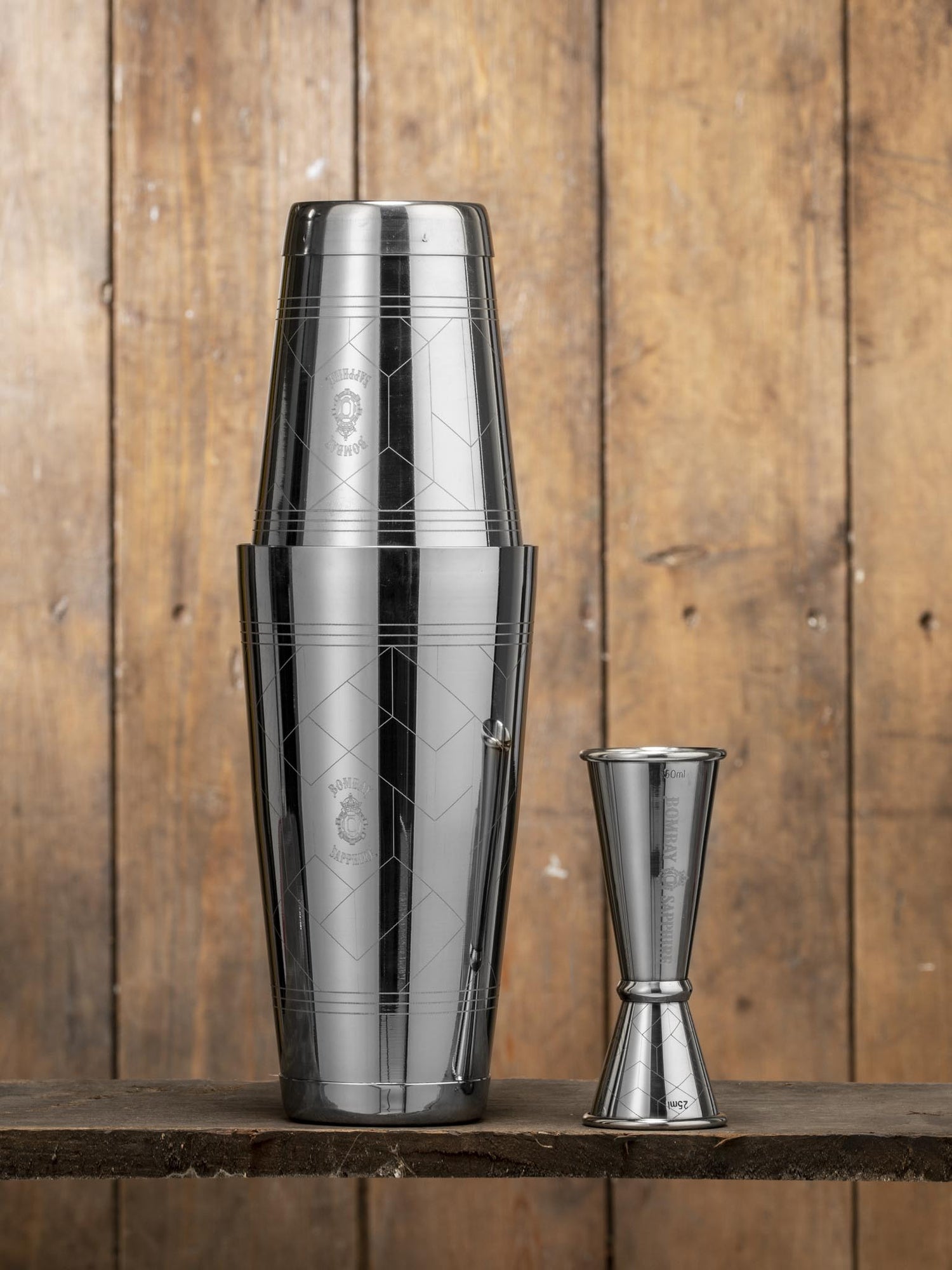 Bombay Sapphire x Bonzer Boston Shaker and Jigger Set