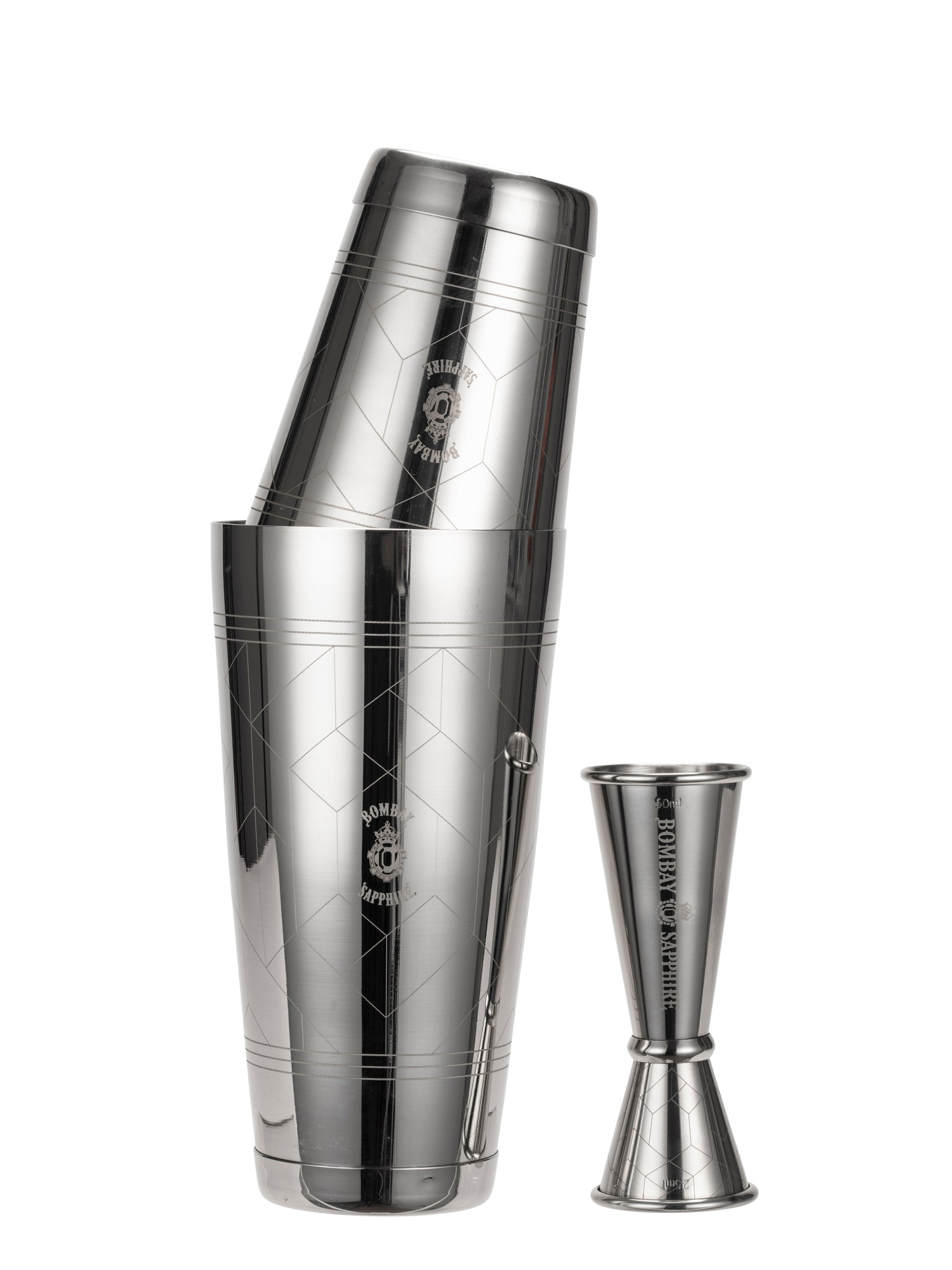 Bombay Sapphire x Bonzer Boston Shaker and Jigger Set