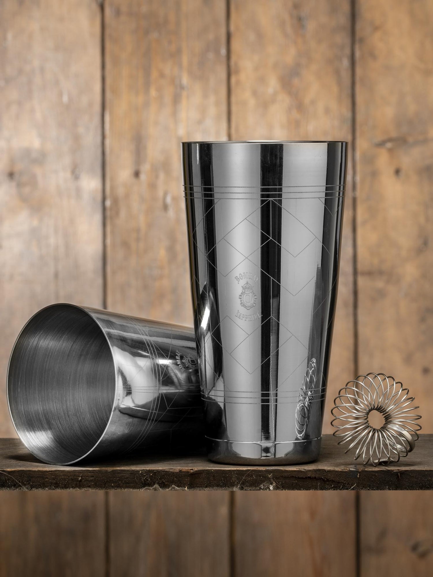 Bombay Sapphire x Bonzer Boston Shaker and Spring Whisk Set