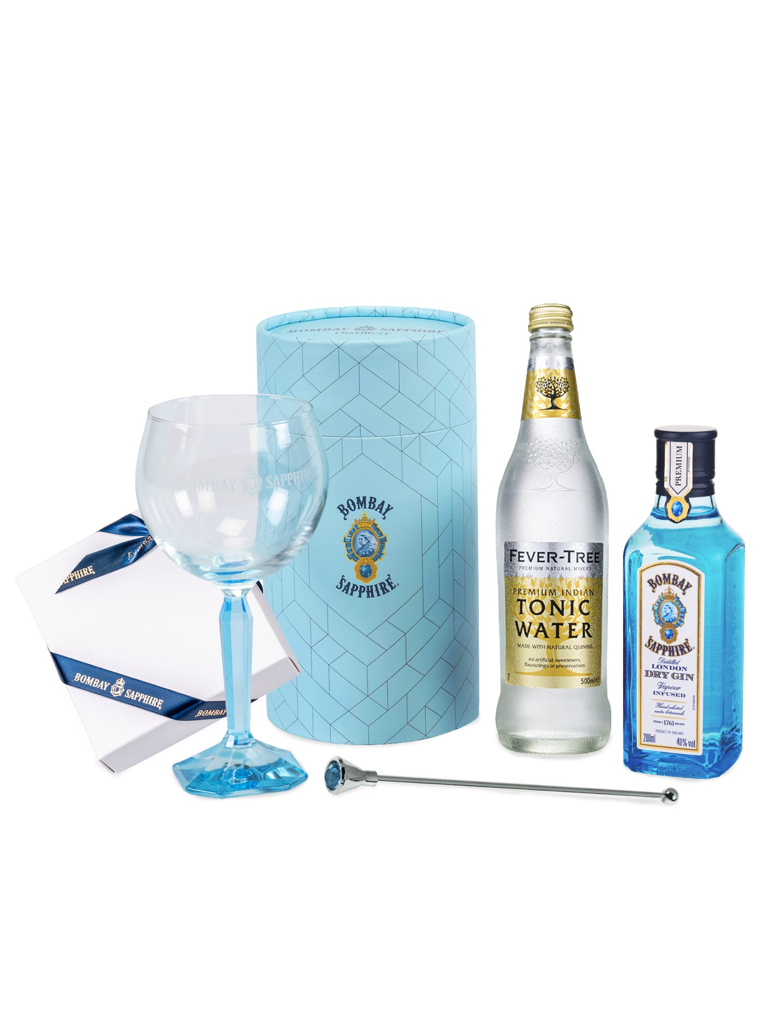 Bombay Sapphire Gin & Tonic Glass Set With Truffles