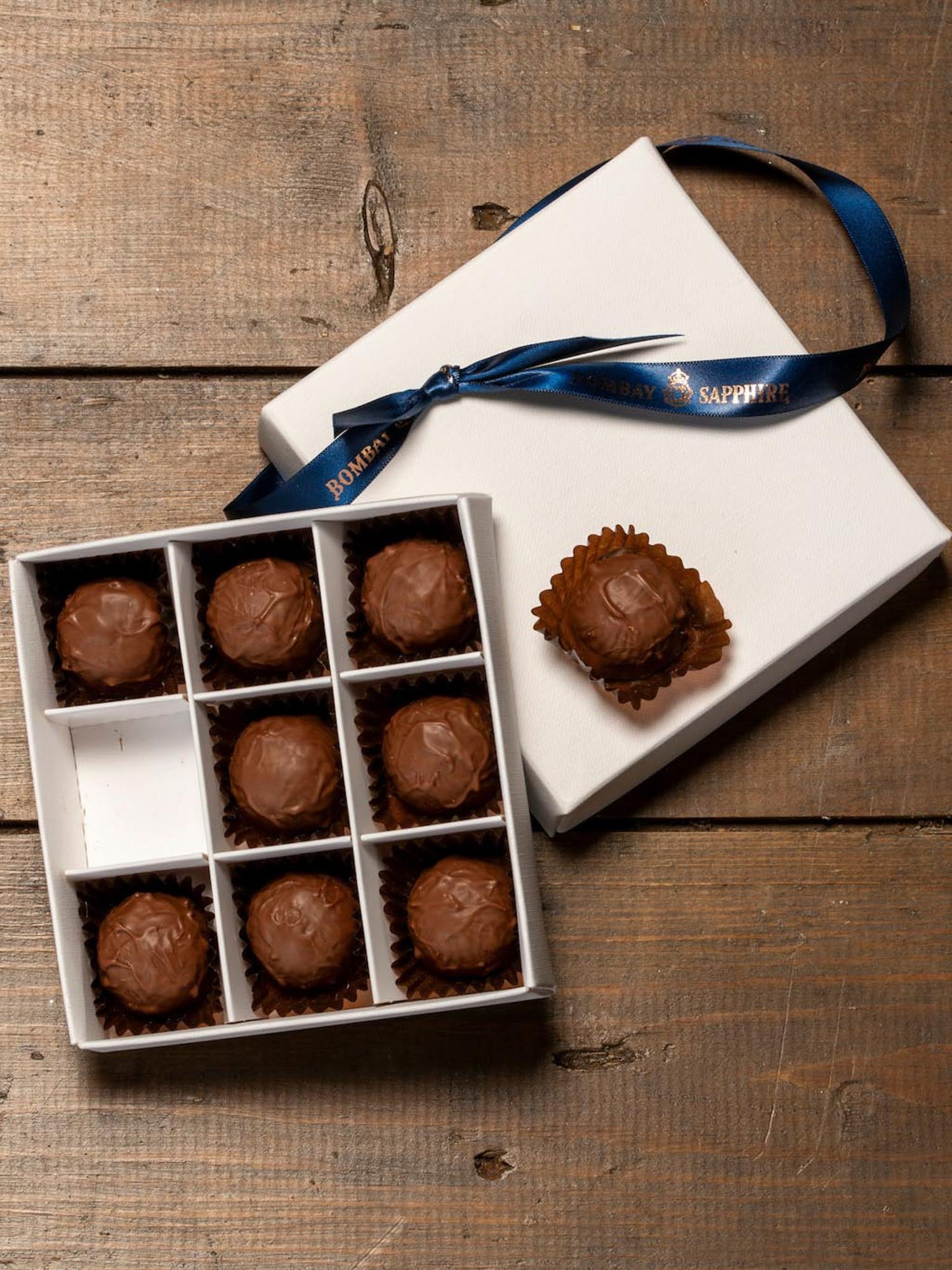 Bombay Sapphire Gin Filled Truffles