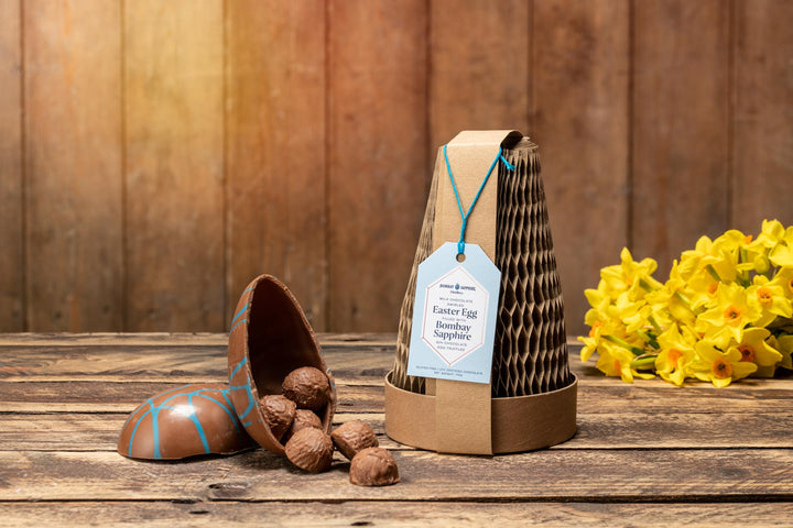 Small Bombay Sapphire Luxury Easter Egg with Gin Chocolate Truffles