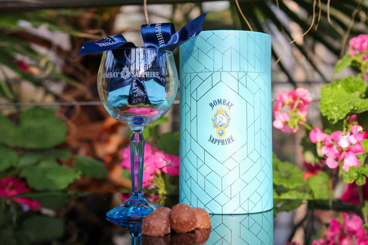 Bombay Sapphire Balloon Glass with Gin Truffles
