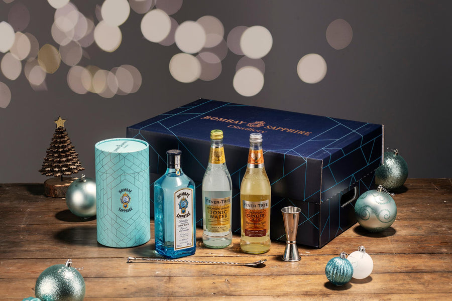 Premium Christmas Hamper Gift Set with Personalised Engraved Bottle