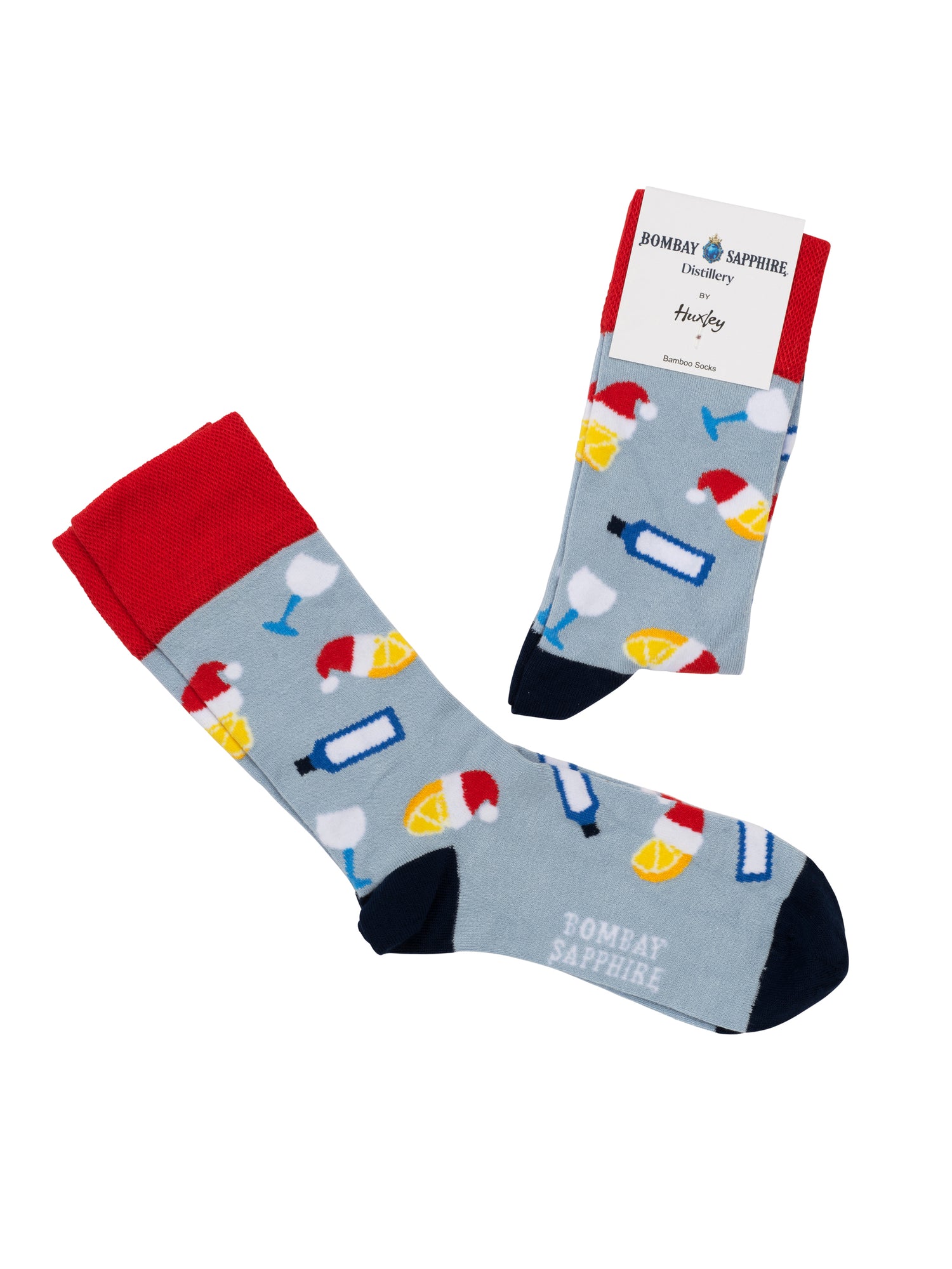 Bombay Sapphire Gin & Tonic Christmas Socks