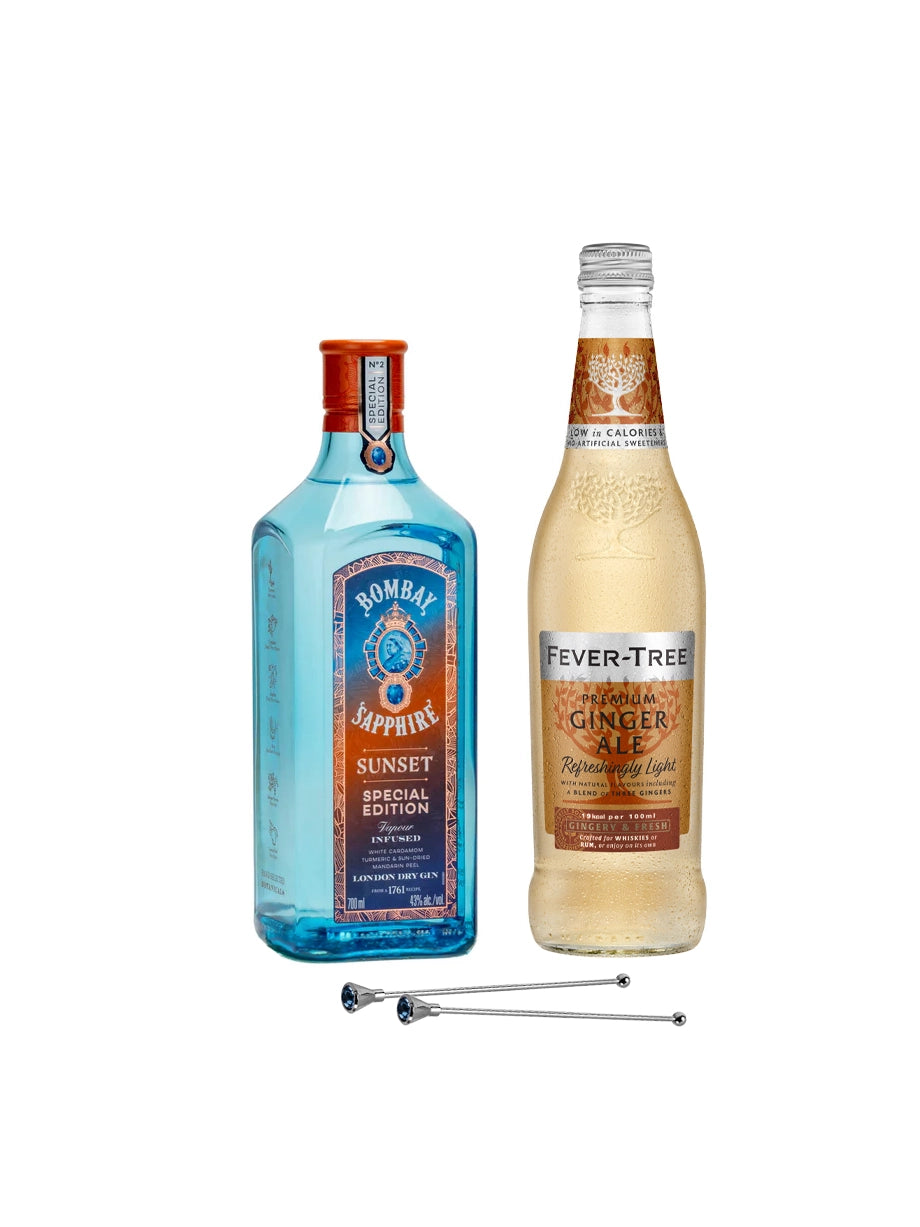 Bombay Sapphire カクテルシェイカー アンティークノベルティ希少品 Shop Bombay Sunset Gin Buck Cocktail Kit | Bombay Sapphire