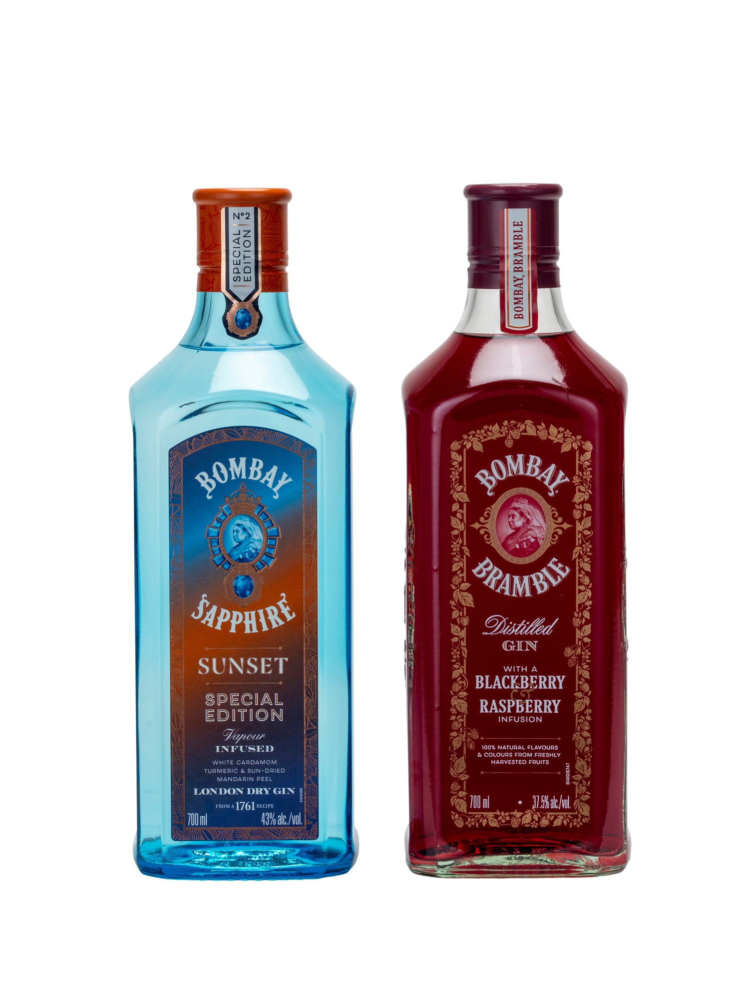 Bombay Sunset & Bramble Gin Twin Pack